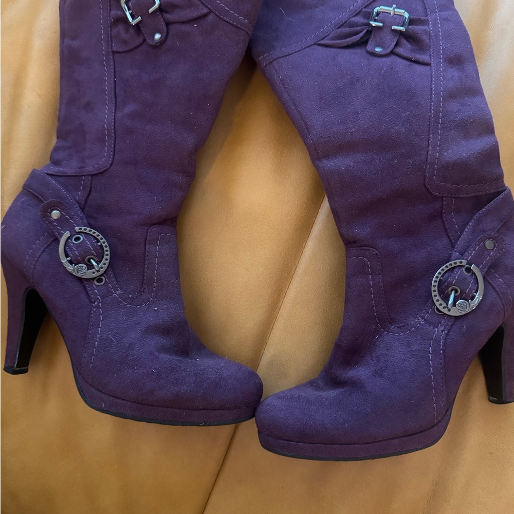 Women's Purple High Heel Boots